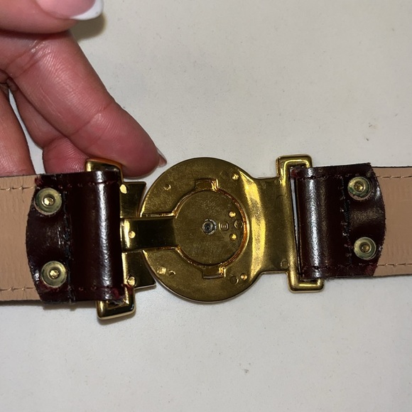 Beautiful genuine leather Code Azure Lion belt - Picture 5 of 10